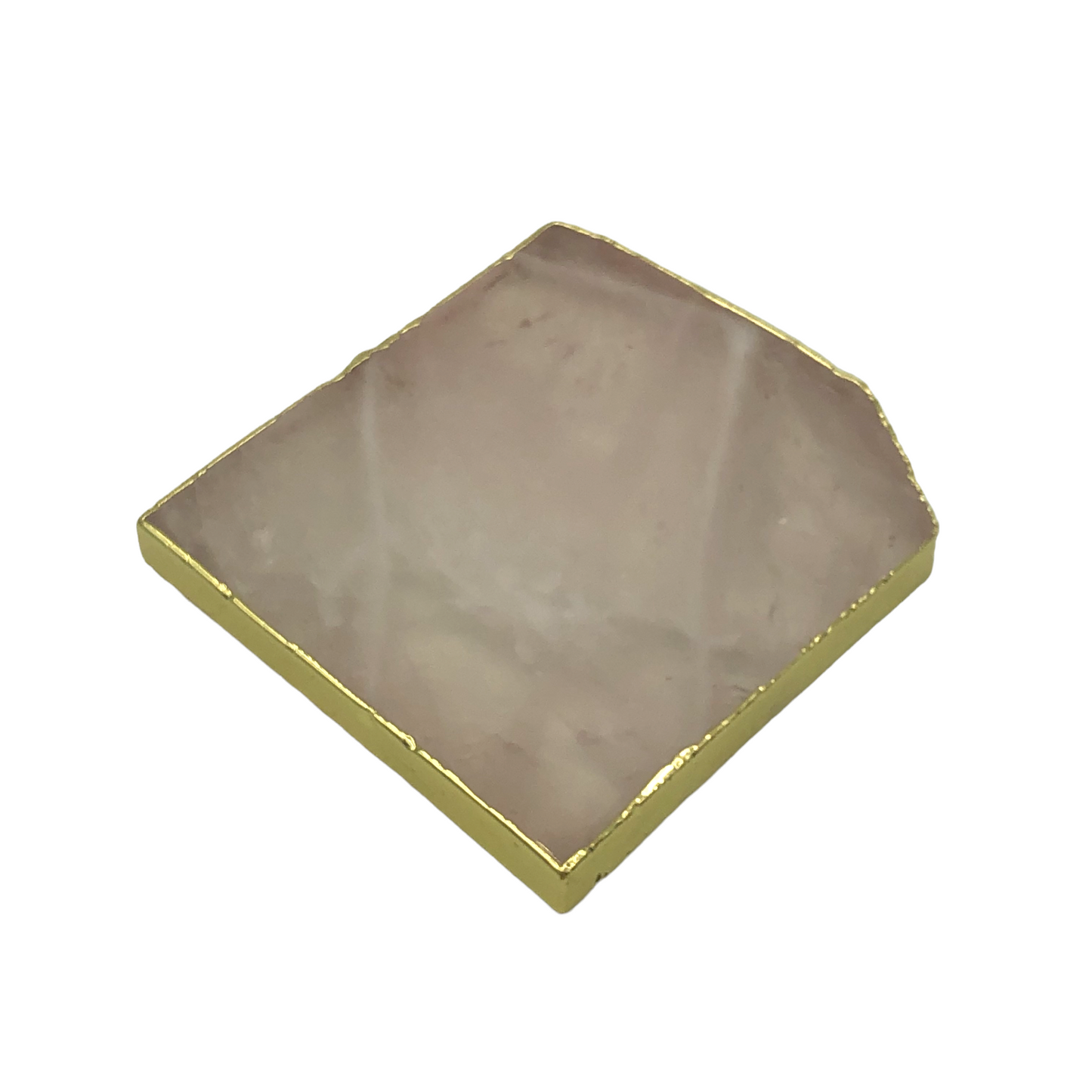 Rose Quartz Coasters Hexagon Shaped