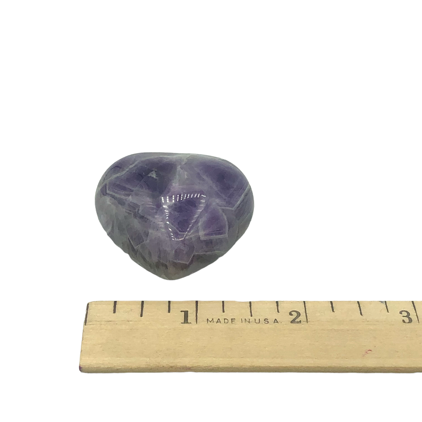 Amethyst - Chevron Puffy Heart $30
