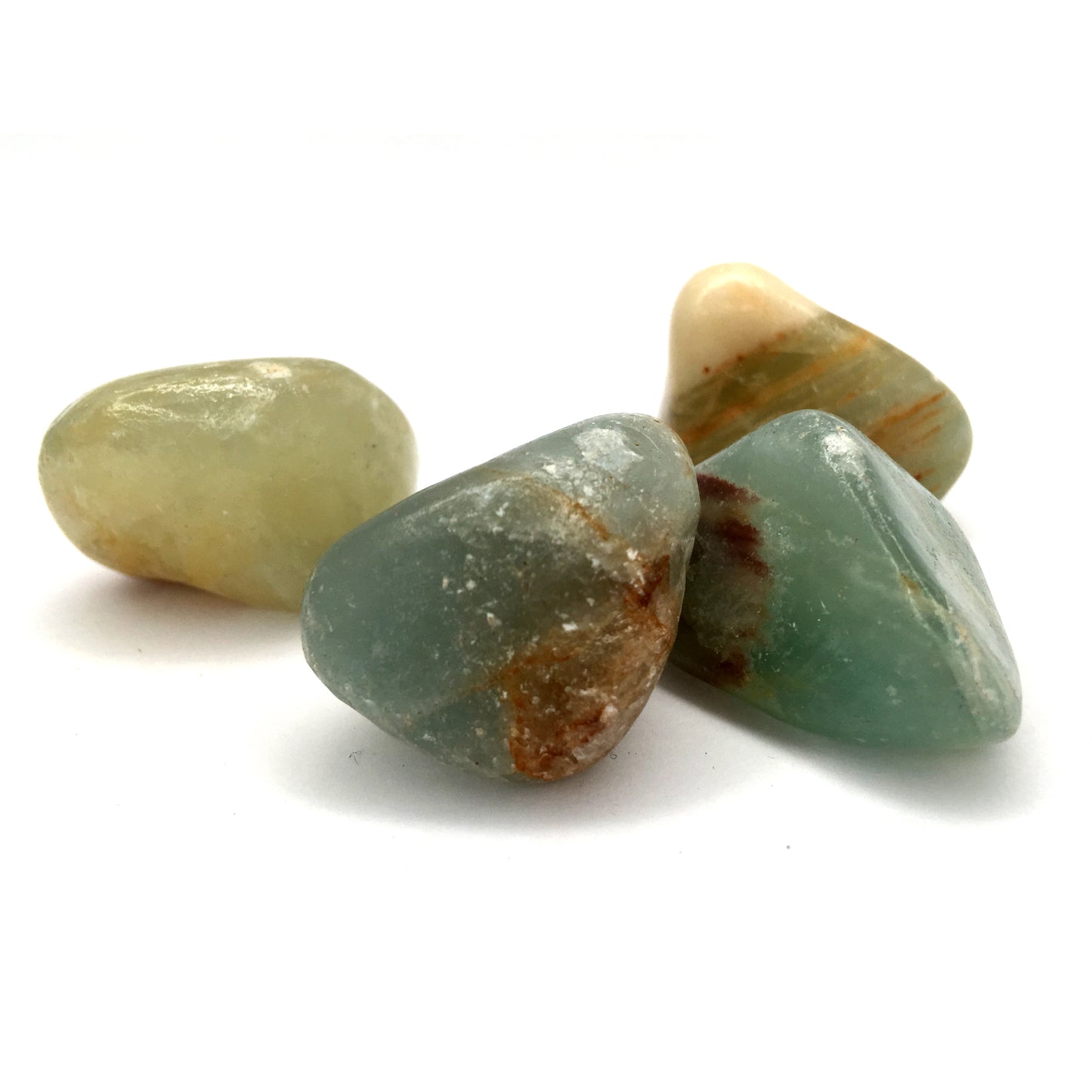 Lemurian Aquatine Calcite Tumbled Crystal - Happy Soul Online