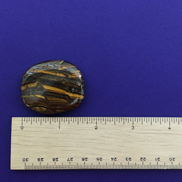 Tiger's Eye Crystal Palm Stone Happy Soul Online