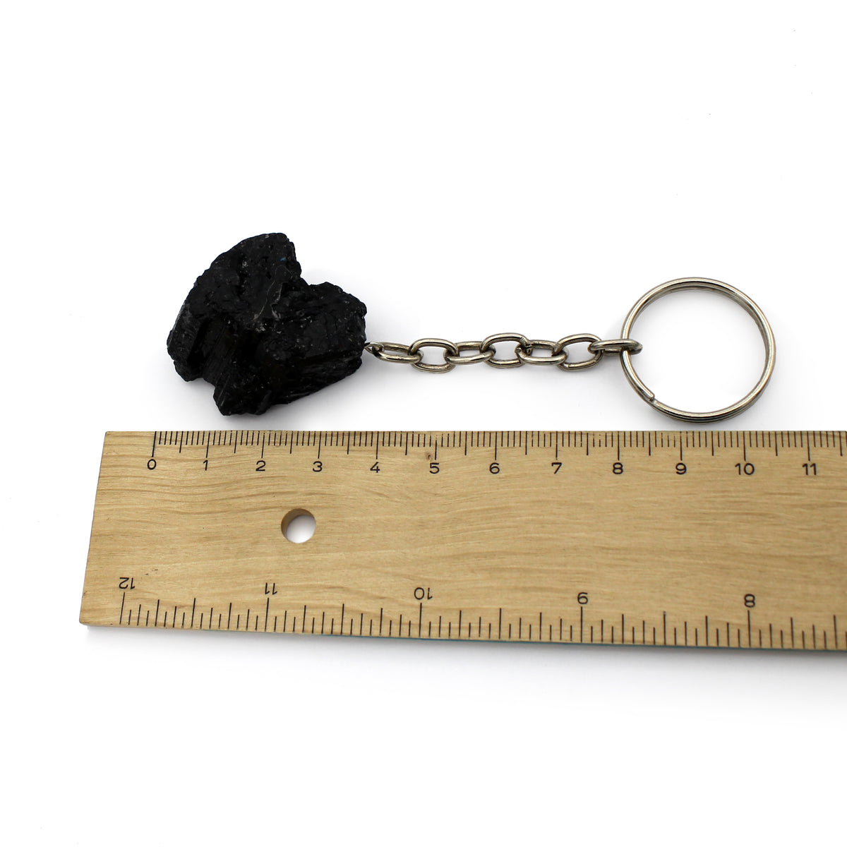 Keychain - Tourmaline (Black) Raw