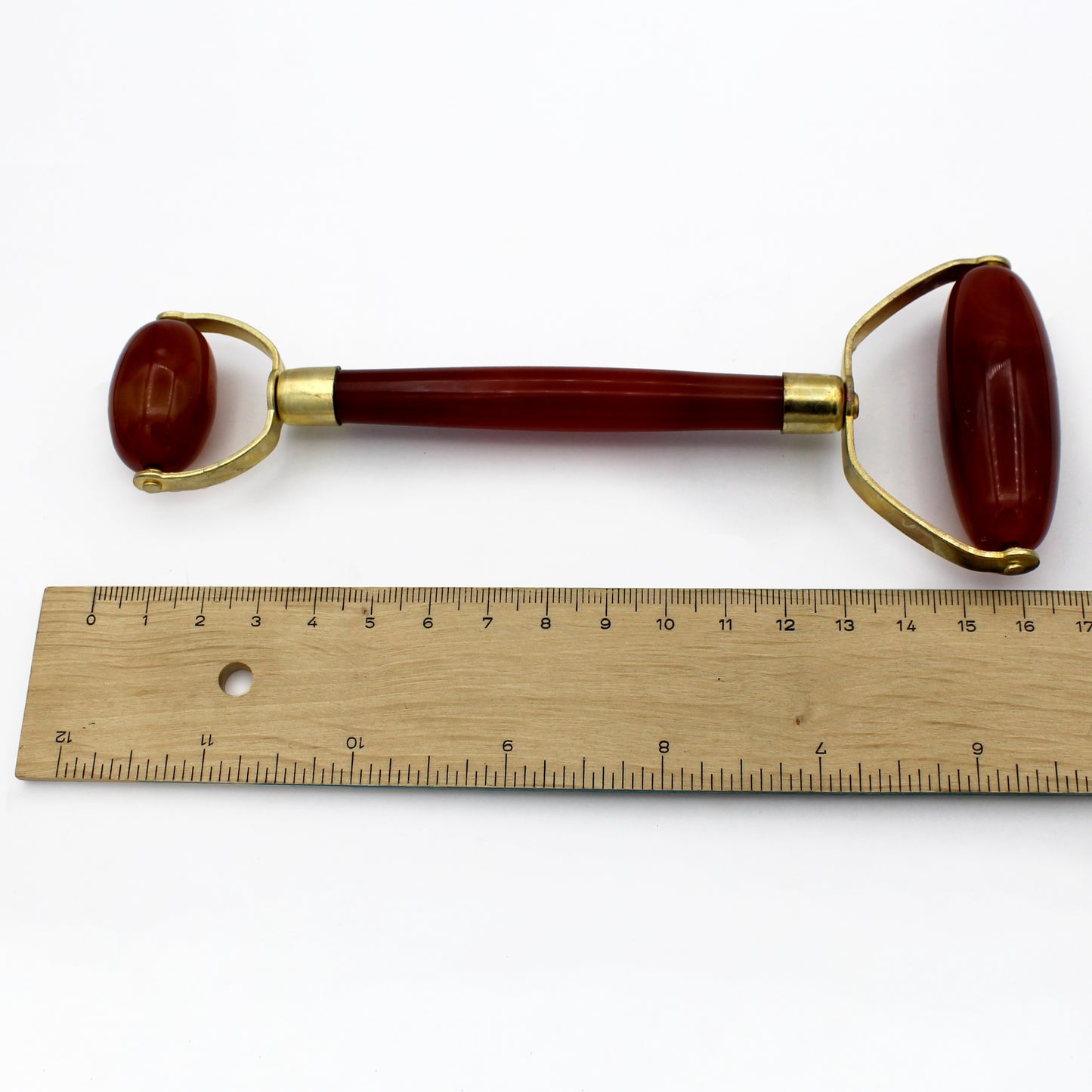Carnelian - Double Terminated Facial Massage Roller
