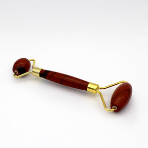Jasper - Red Double Terminated Facial Massage Roller