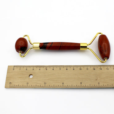 Facial Roller Jasper - Red Double Terminated