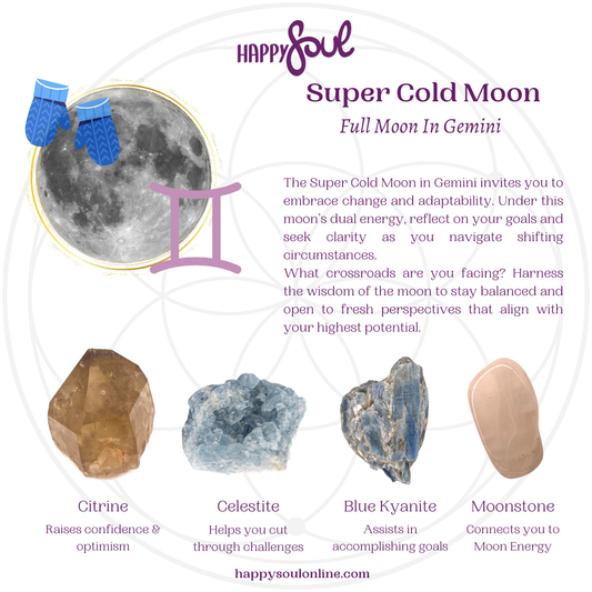 Super Cold Moon in Gemini – December 15th, 2024: Embracing Change, Adaptability, and Clarity