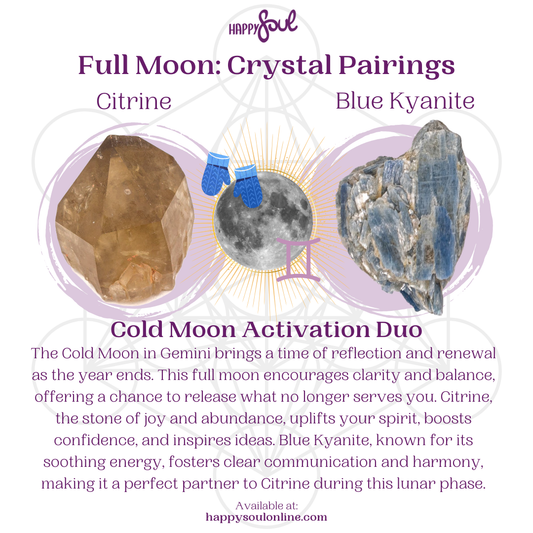 Cold Moon Activation Duo: Unlock Clarity and Harmony with Citrine & Blue Kyanite