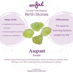 🌾 Peridot: The Gemstone of August, a Month of Wisdom and Abundance 🌾