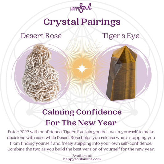 Crystal Pairings: Desert Rose & Tiger's Eye