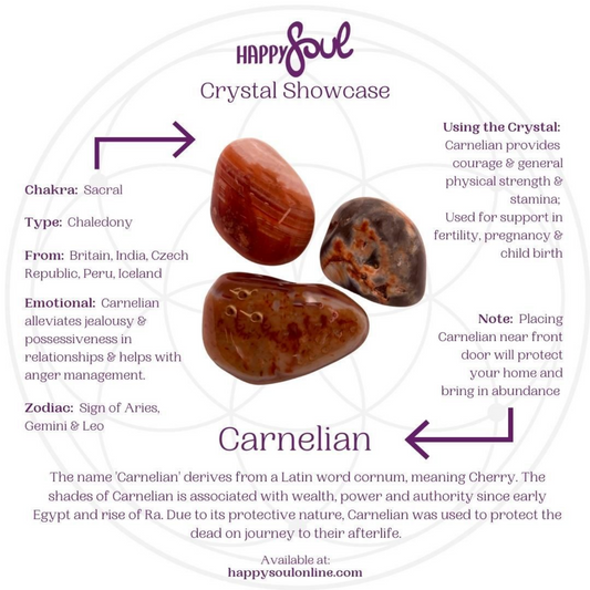 Crystal Showcase : Carnelian