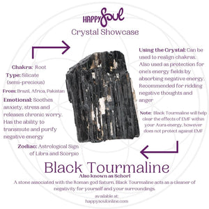 Black Tourmaline Crystal Showcase