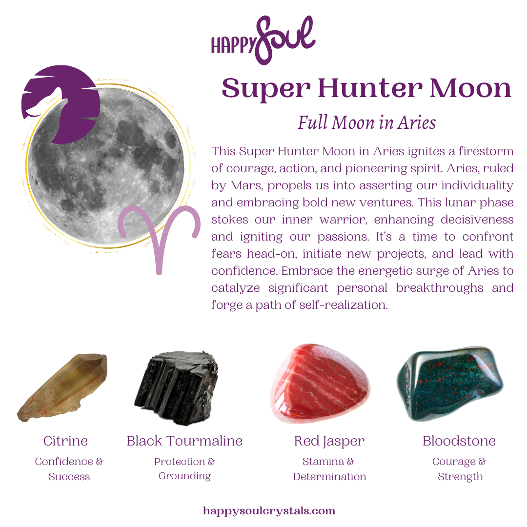 Super Hunter Moon in Aries – October 17th, 2024: Igniting Passion and Courage for Bold Beginnings