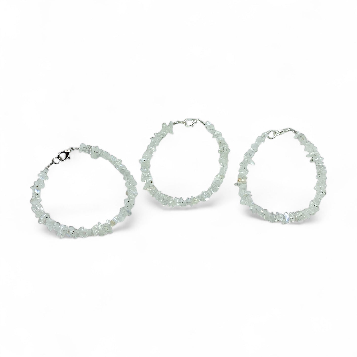 Bracelet - Moonstone White Chips