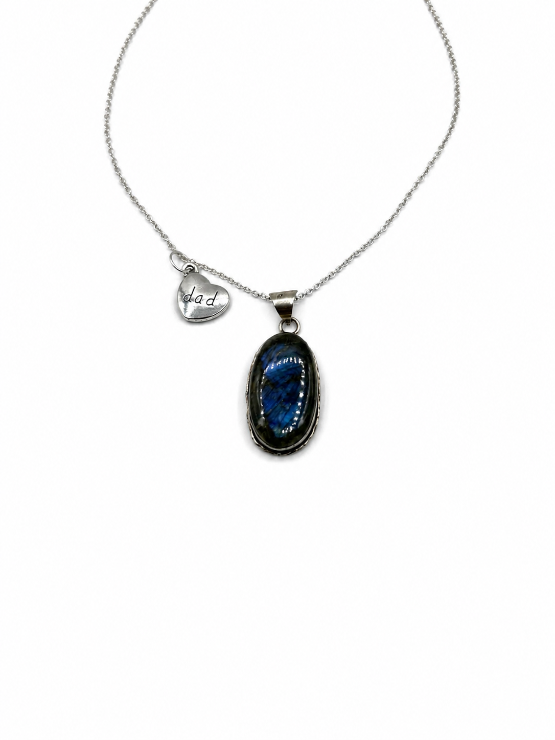 Fathers Day Labradorite Necklace for Dad