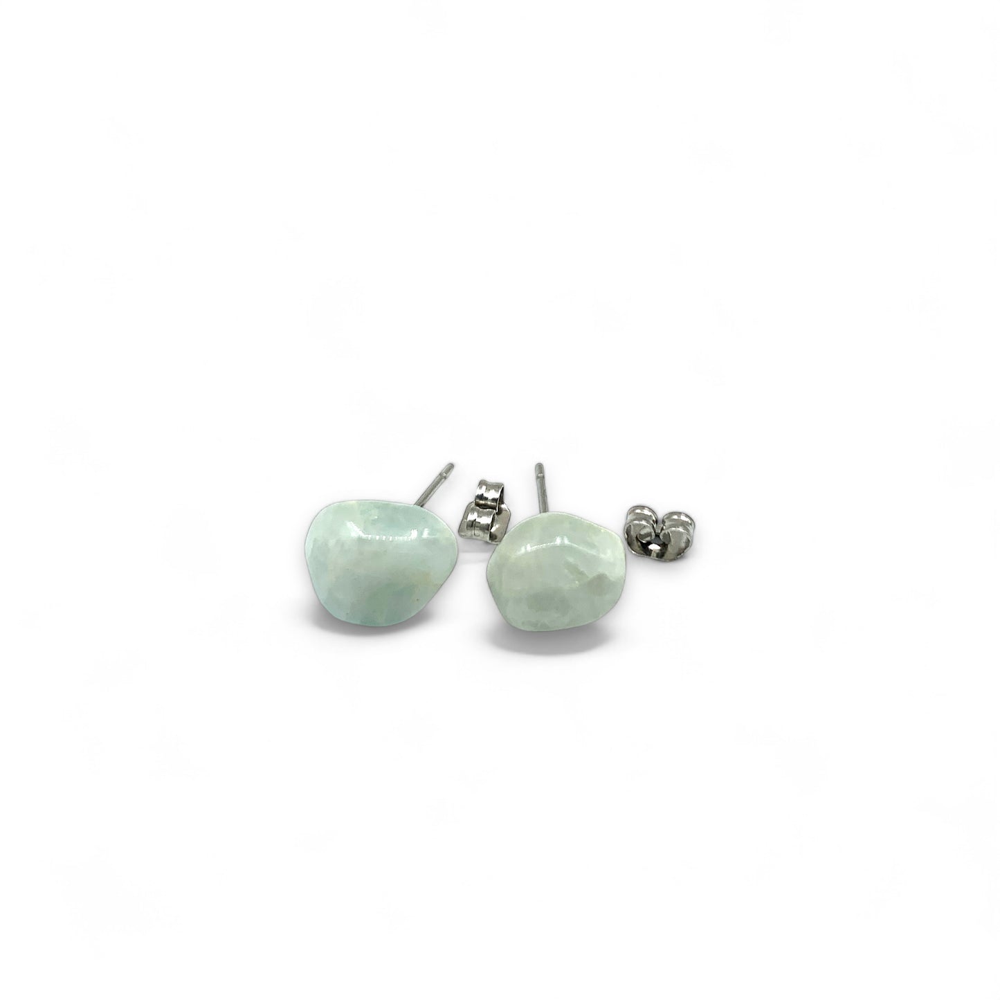 Earrings - Aquamarine Studs