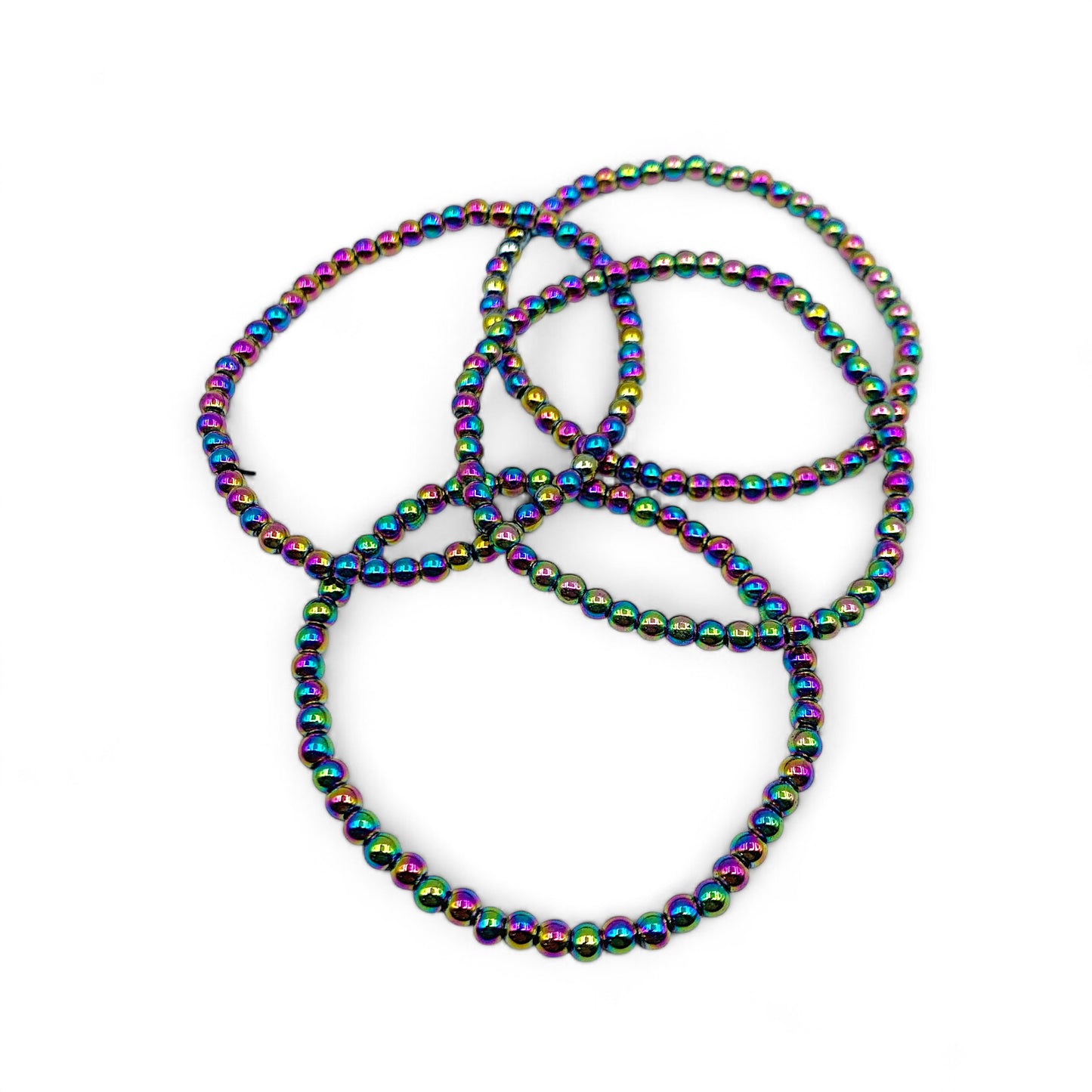 Bracelet - Hematite Rainbow 4mm