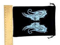 Bag - Velvet Angel Wings Embroidered 5"x7"