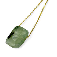 Necklace - Prehnite Assorted Shapes $40