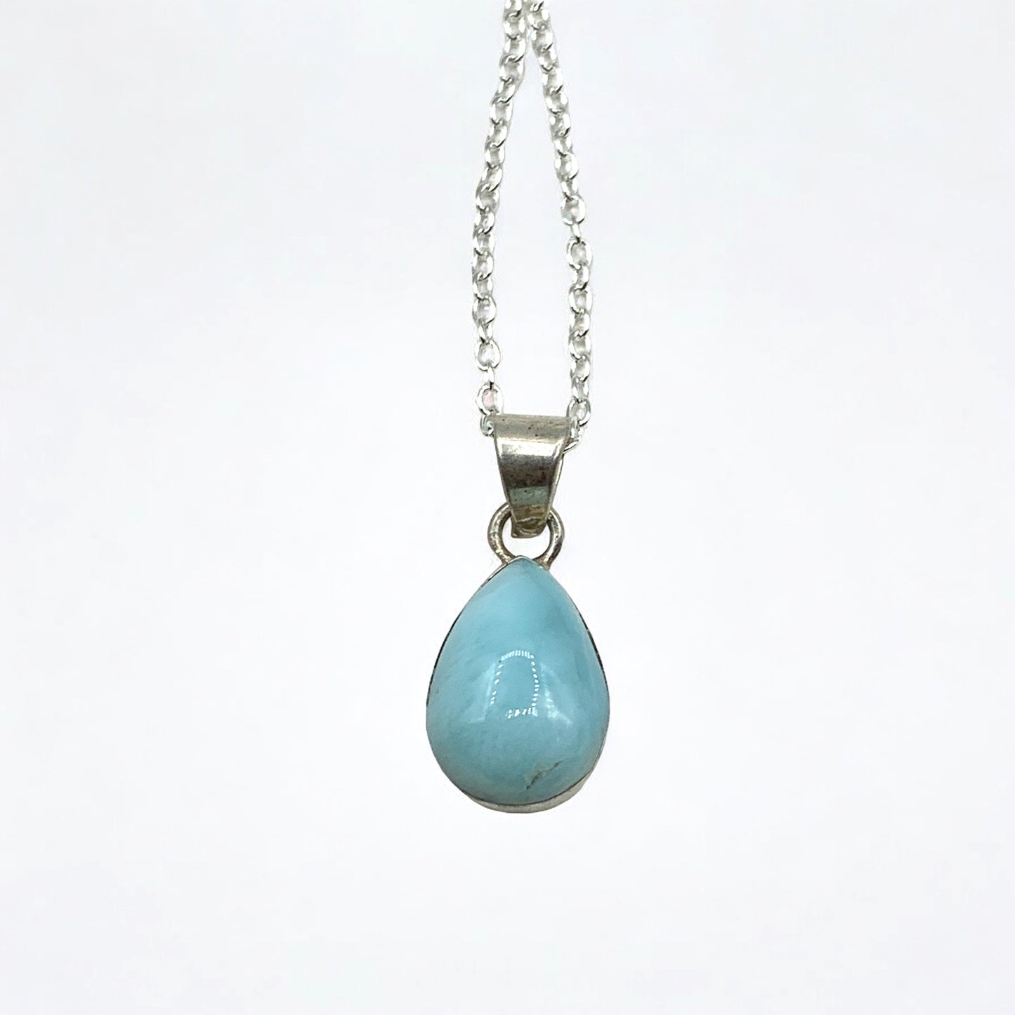 Necklace - Larimar Teardrop $40