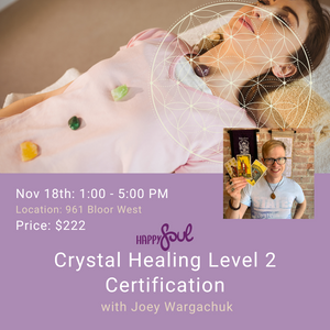 Crystal Healing Level 2 Certification Sat Nov 18th 961 Bloor West