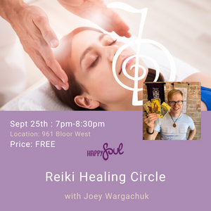 Reiki Healing Circle Sept 25th 961 Bloor West 7pm