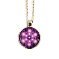 Necklace - Metatron Cube Flower of Life $30