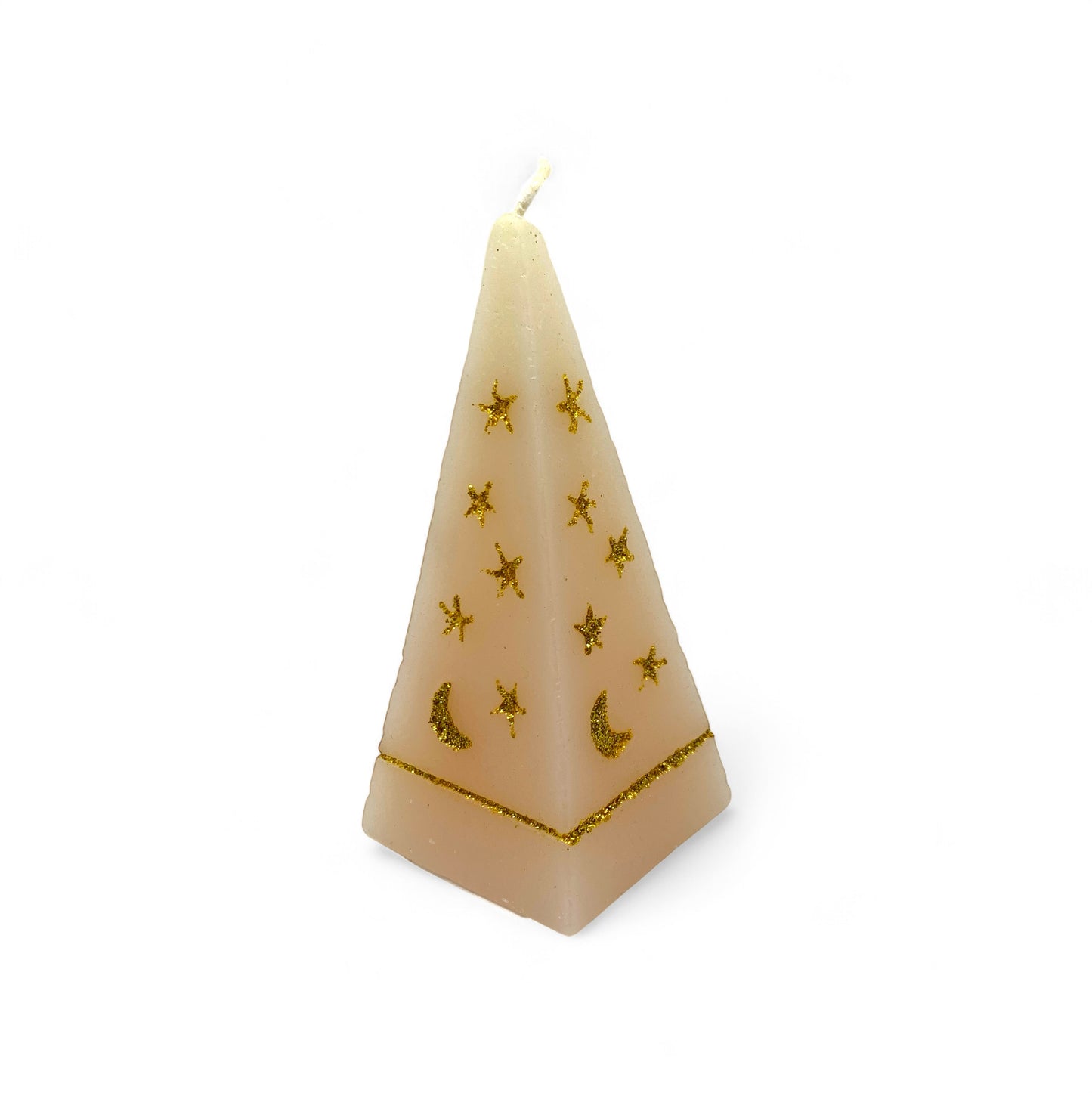 Celestial Candle: Sacred Pyramid of Moon and Stars