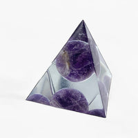 Orgonite - Amethyst Sphere Pyramid $20