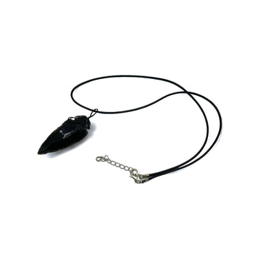 Necklace - Obsidian Arrowhead Point $30