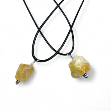 Necklace - Citrine Raw Assorted Shapes $35