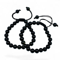 Bracelet - Black Obsidian Slider