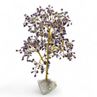 Gemstone Tree - Amethyst Clear Quartz Base $100