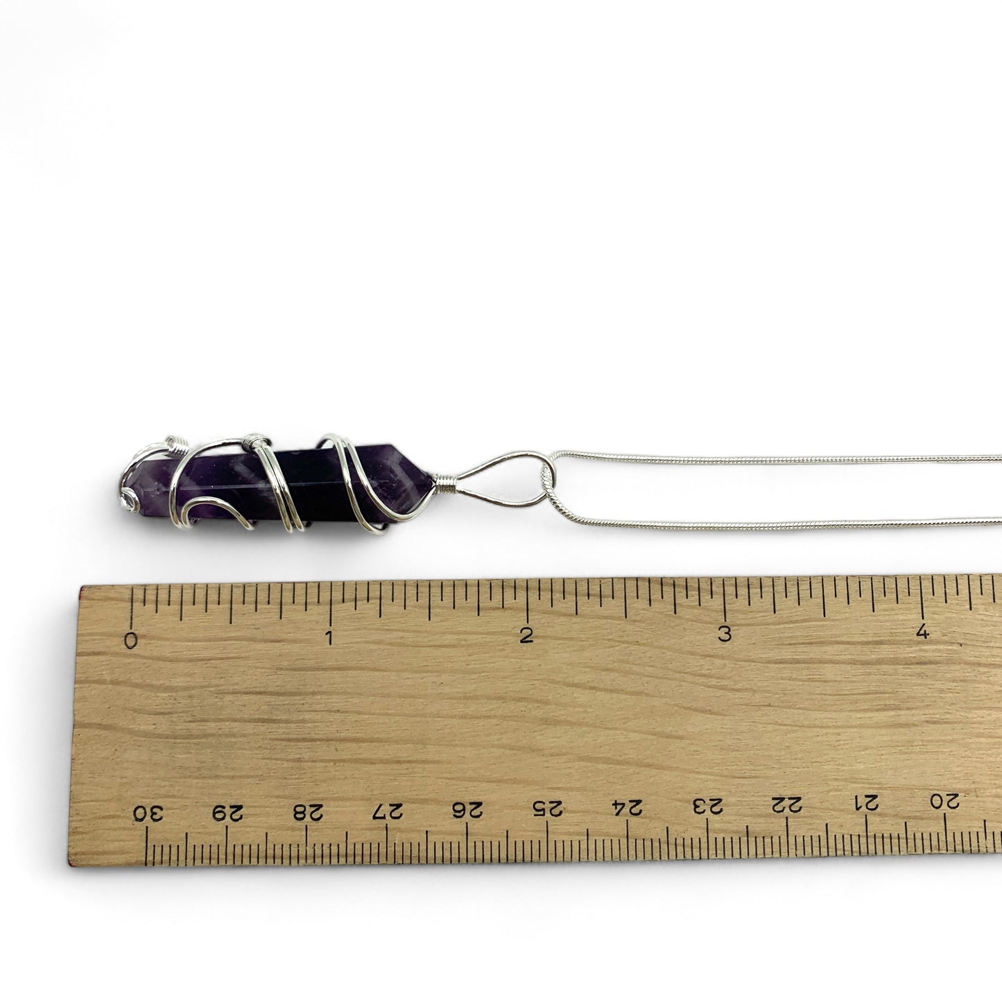 Necklace - Amethyst Crystal Point Wrapped $40
