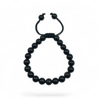 Bracelet - Black Obsidian Slider