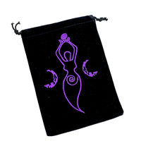 Bag - Velvet Moon Goddess Embroidered 5"x7"