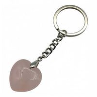 Keychain - Rose Quartz Heart $15
