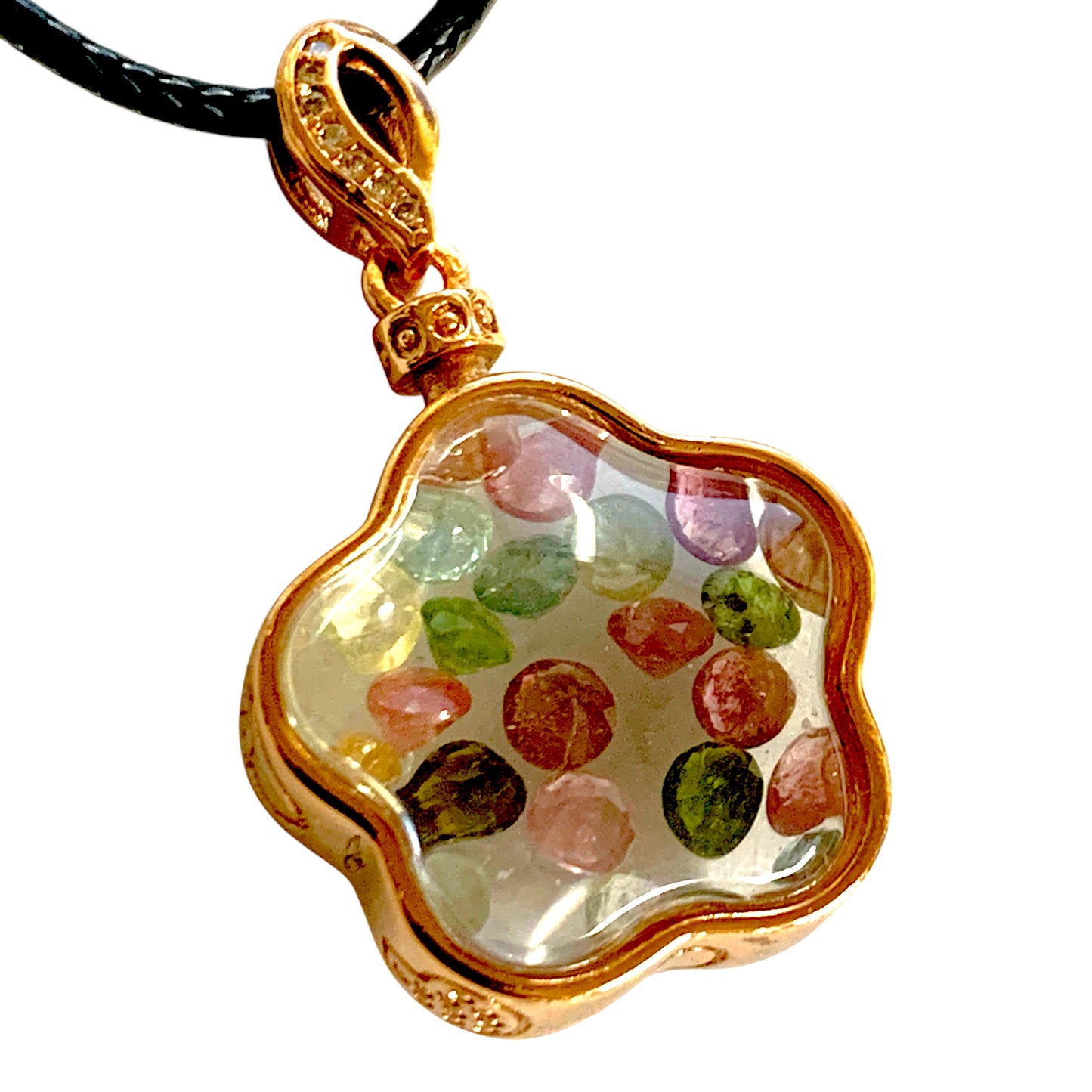 Necklace - Assorted Tourmaline Watermelon $50