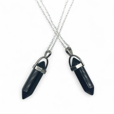 Necklace - Obsidian Double Terminated $25