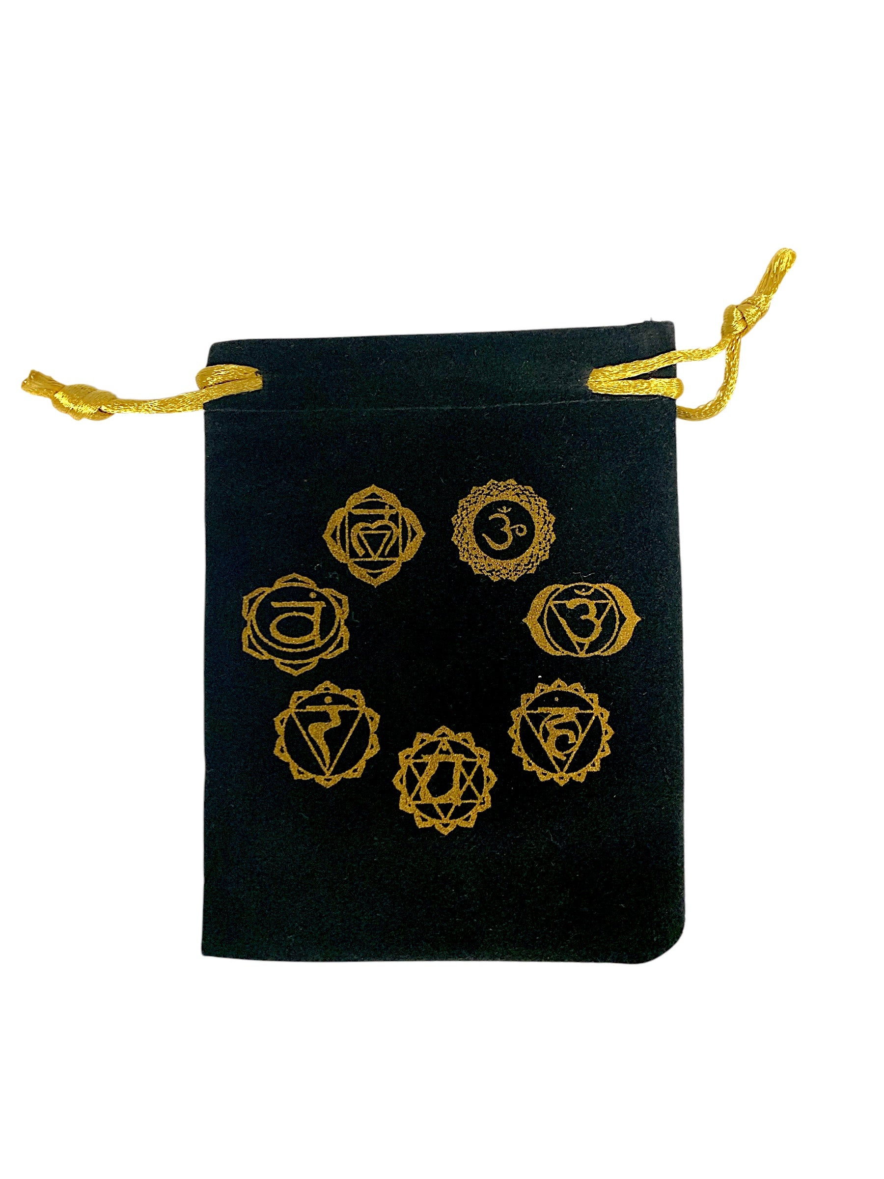 Bag - Velvet Seven Chakra Sanskrit 5"x 4"