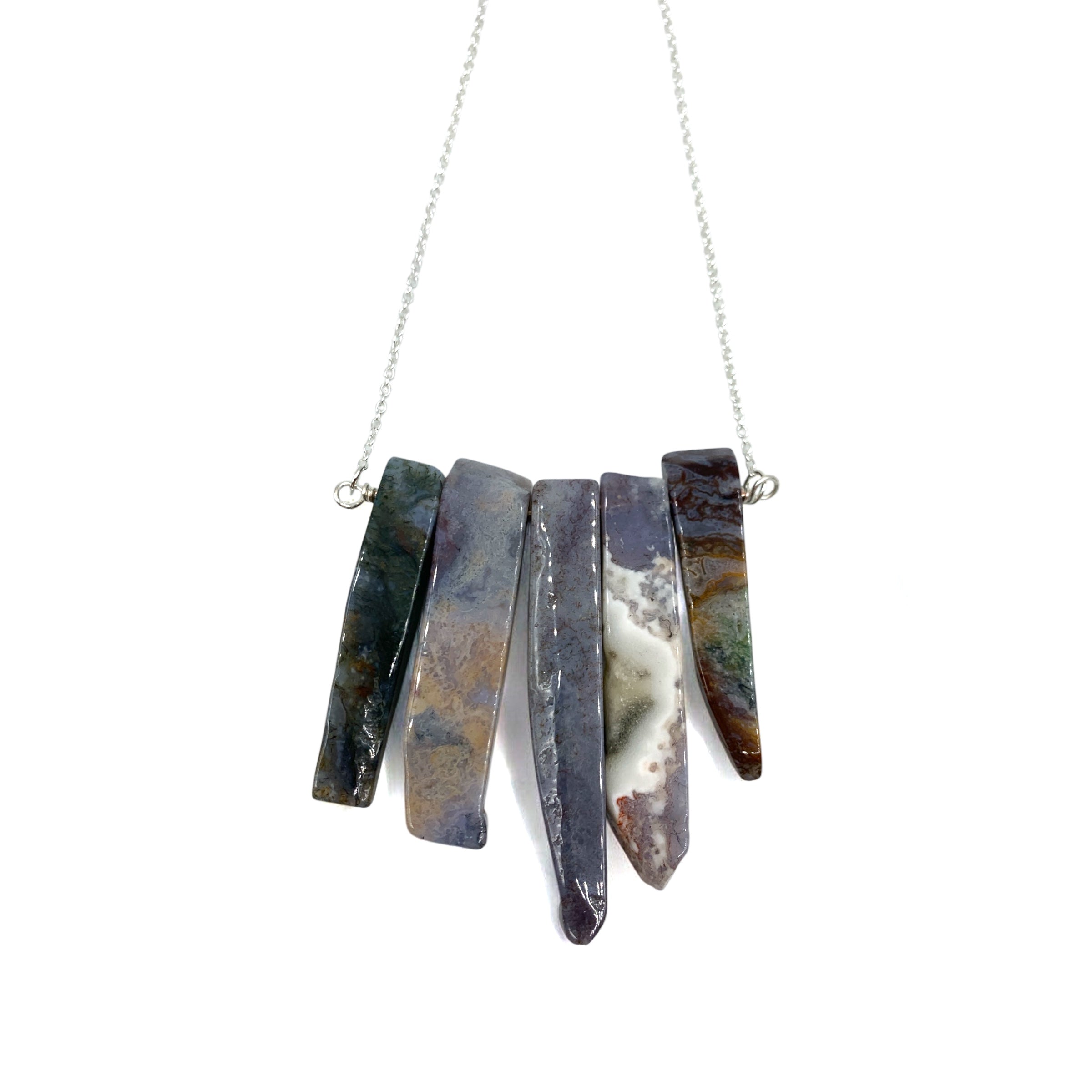 Necklace - Jasper Ocean Points $50