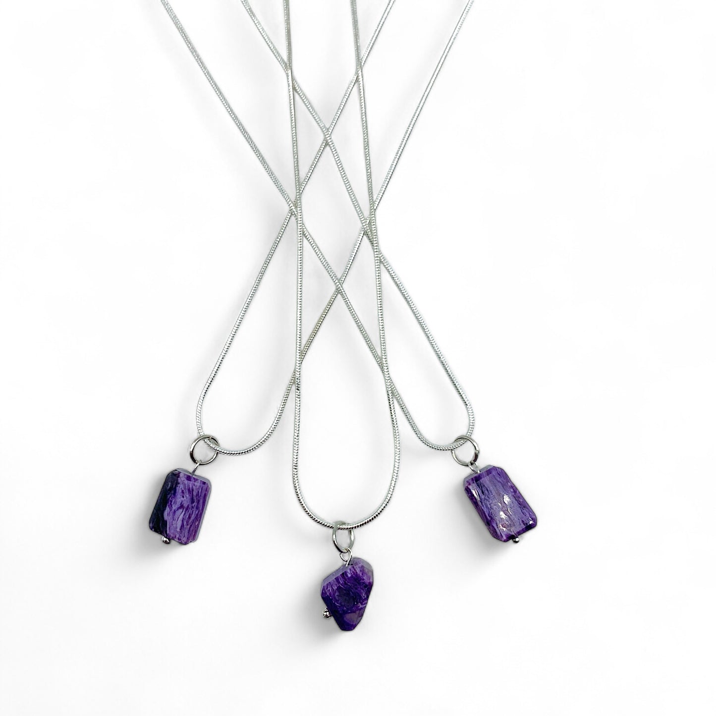 Necklace - Charoite Assorted Shapes