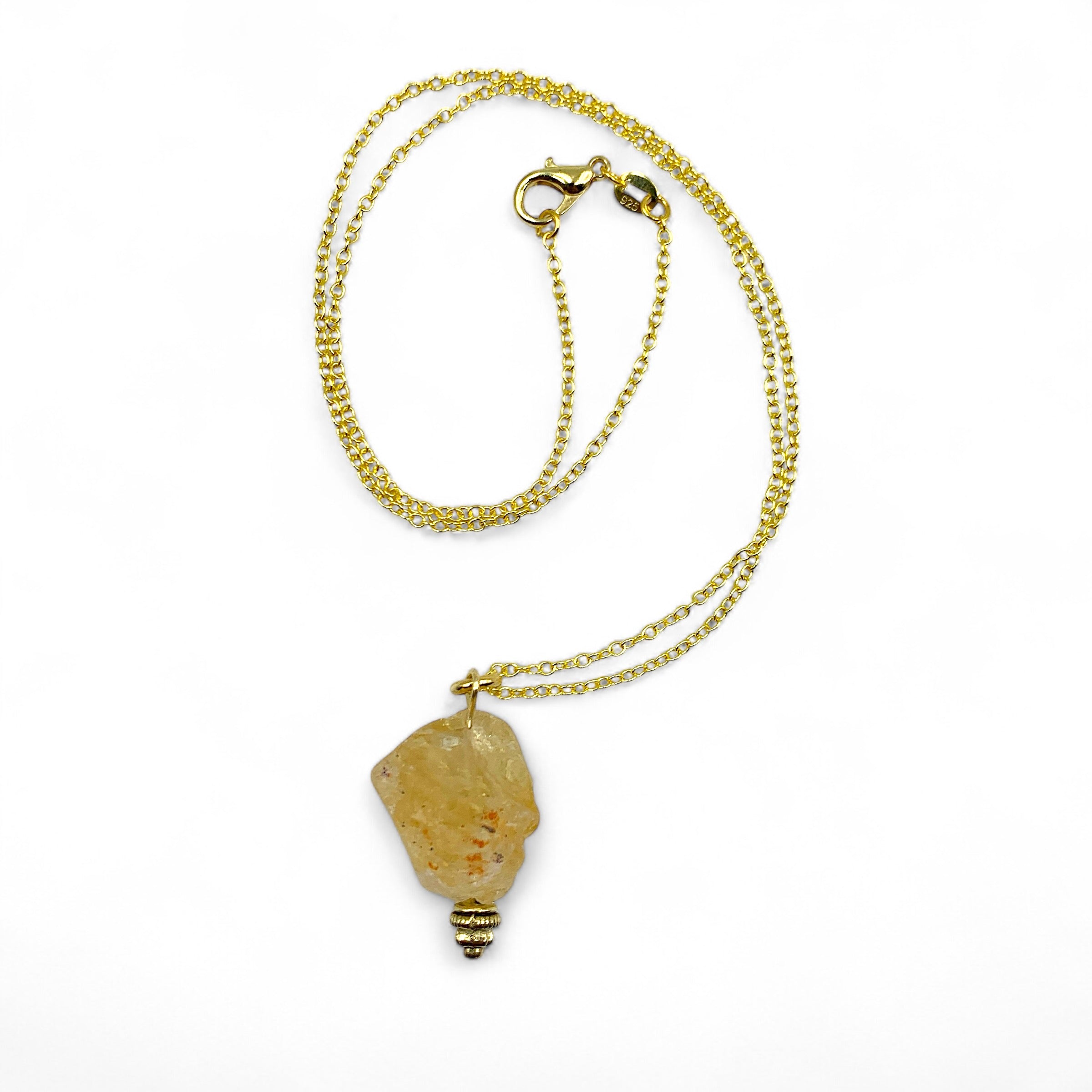 Necklace - Citrine Raw Assorted Shapes