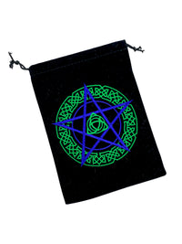 Bag - Velvet Celtic Pentacle Embroidered 5"x7"