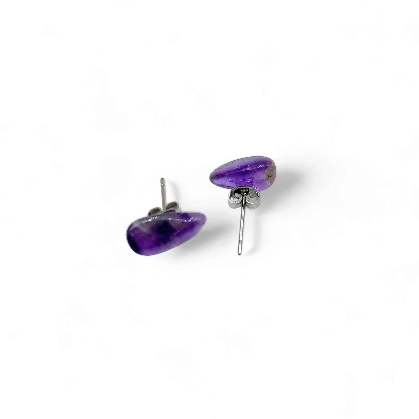 Earrings - Amethyst Studs