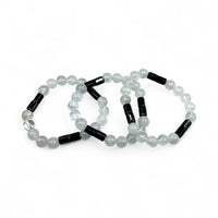 Bracelet - Hematite with Clear Quartz $35