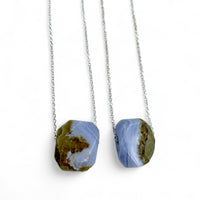 Necklace - Agate Blue Lace $30