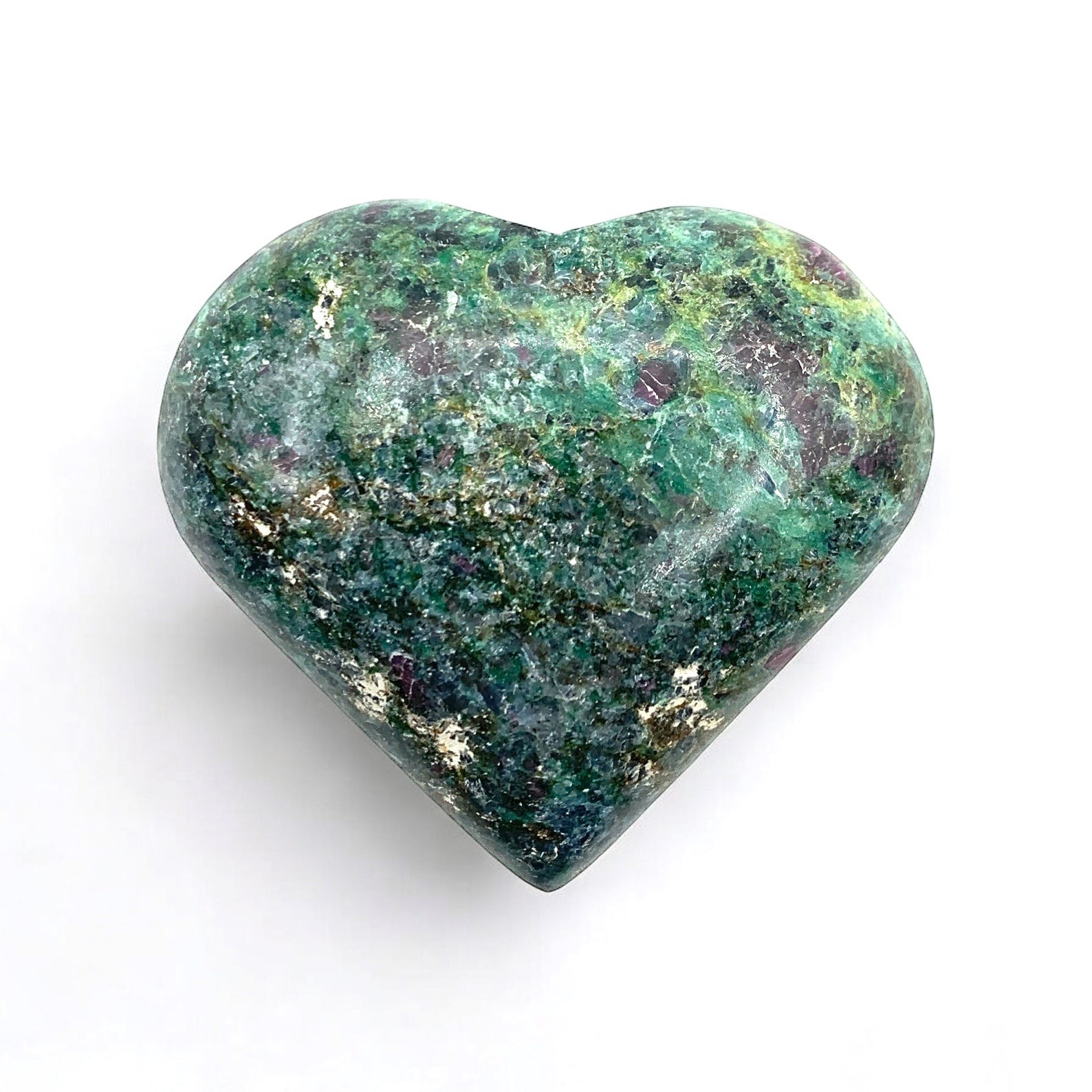 Ruby Fuchsite Heart $45