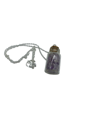 Necklace - Crystal Jar Amethyst $30
