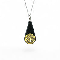 Orgonite Necklace - Black Tourmaline Flower of Life $20