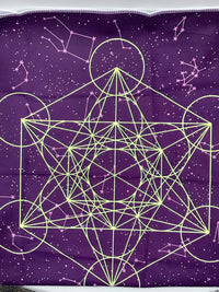 Cloth - Tarot - Purple Metatron’s Cube  $20