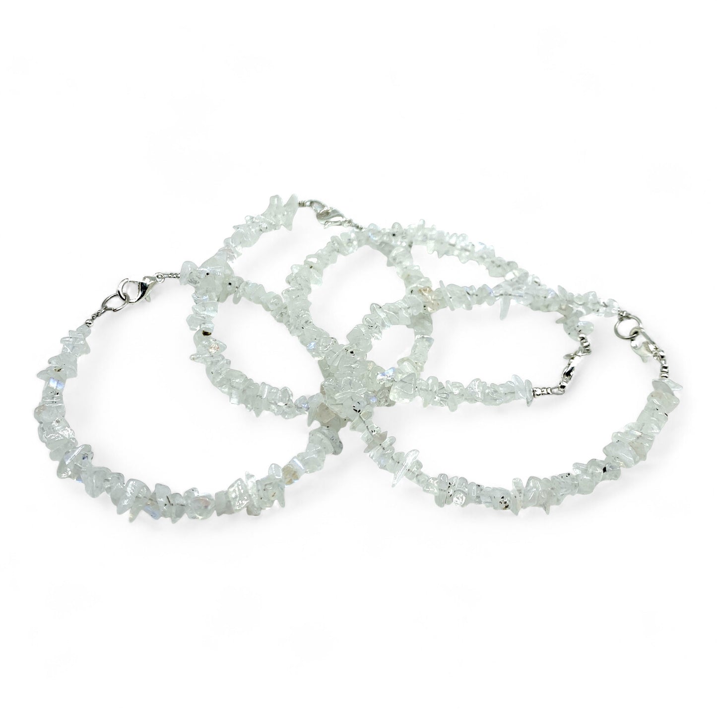 Bracelet - Moonstone White Chips